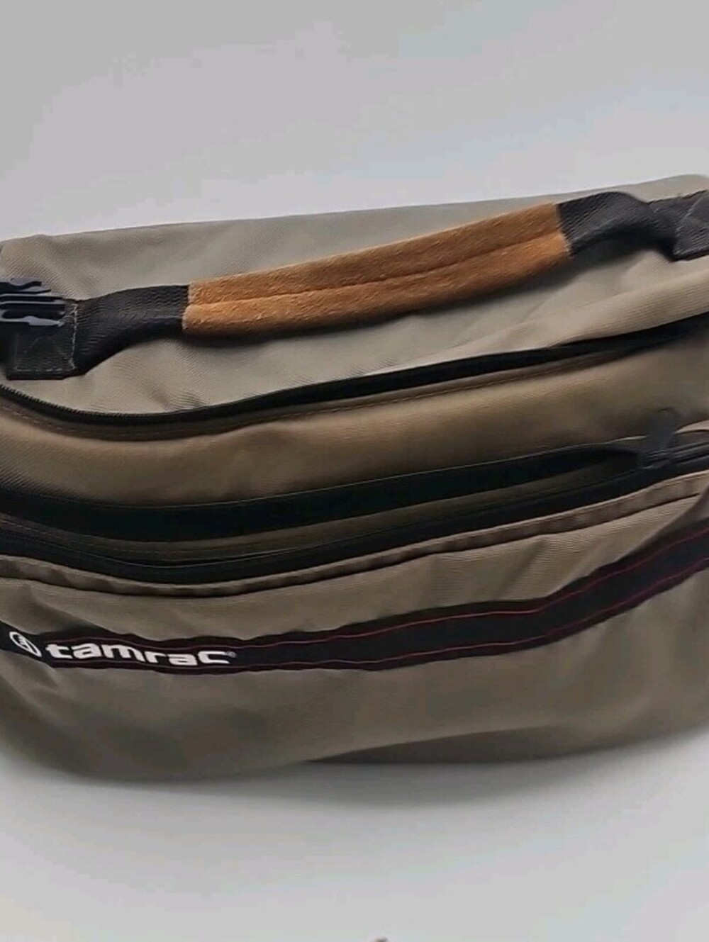 Tamrac 603 Vintage Gray Nylon Camera Shoulder Bag Lens-Bridge System Made in USA